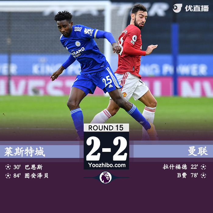莱斯特城2-2<a href=/zuqiupindao/manlian/ target=_blank class=infotextkey>曼联</a>