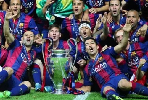 <a href=/zuqiupindao/barcelona/ target=_blank class=infotextkey>巴萨</a>获得14/15赛季欧冠冠军
